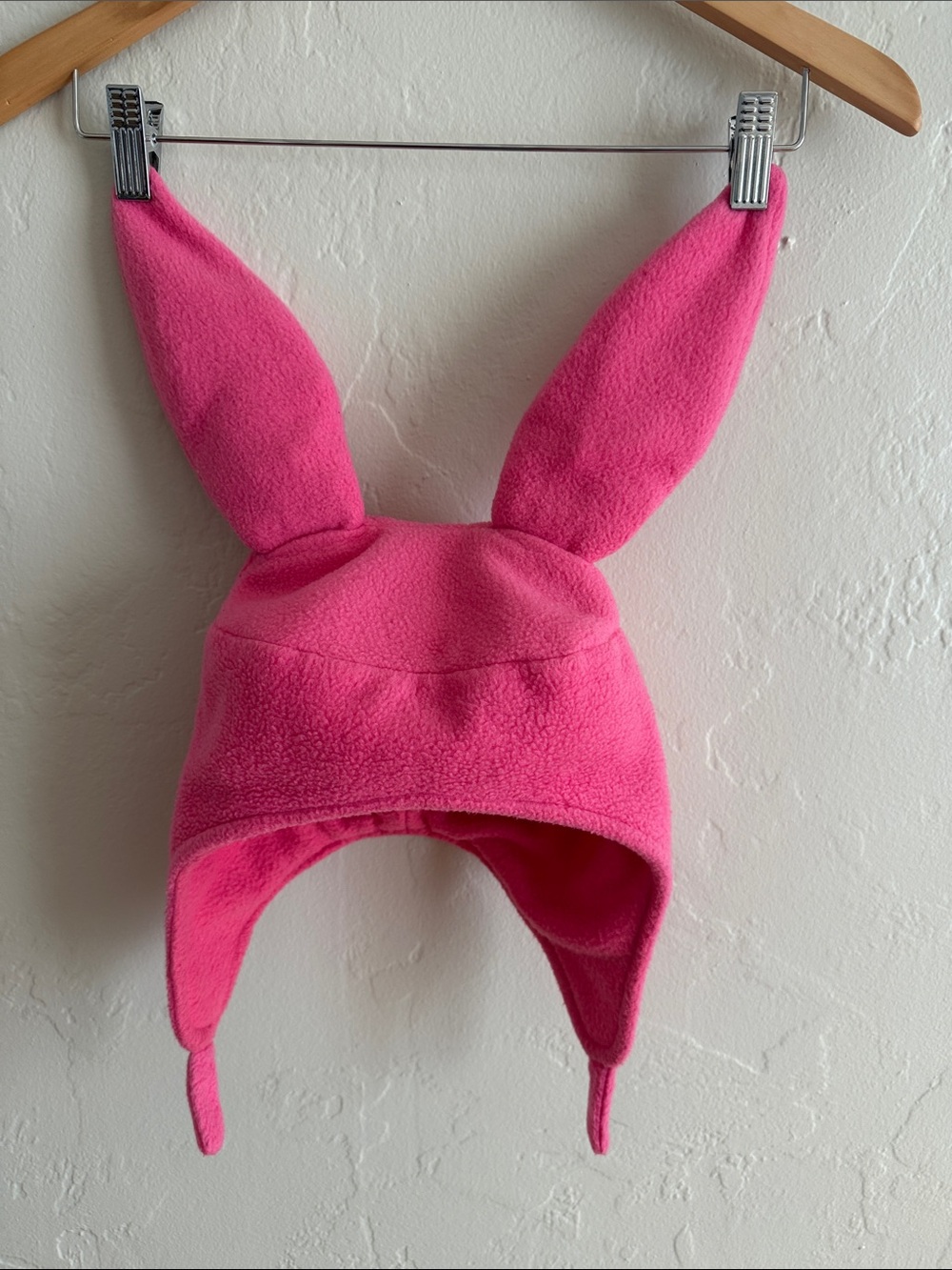 Kids Louise Belcher Pink Bunny Ear Fleece Hat- Bob’s Burgers